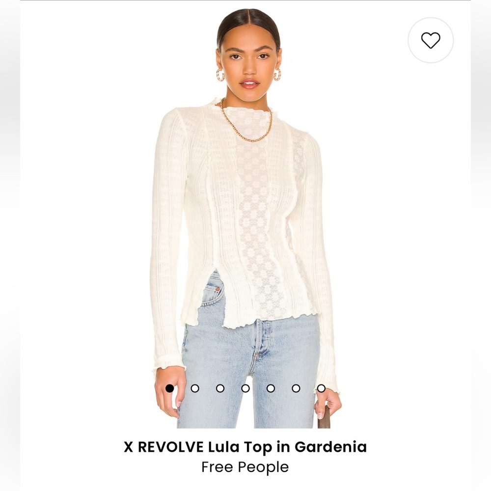 Free People X Revolve Lula Top in Gardenia
